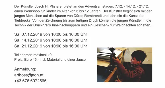 Workshop von Josch Pfisterer
