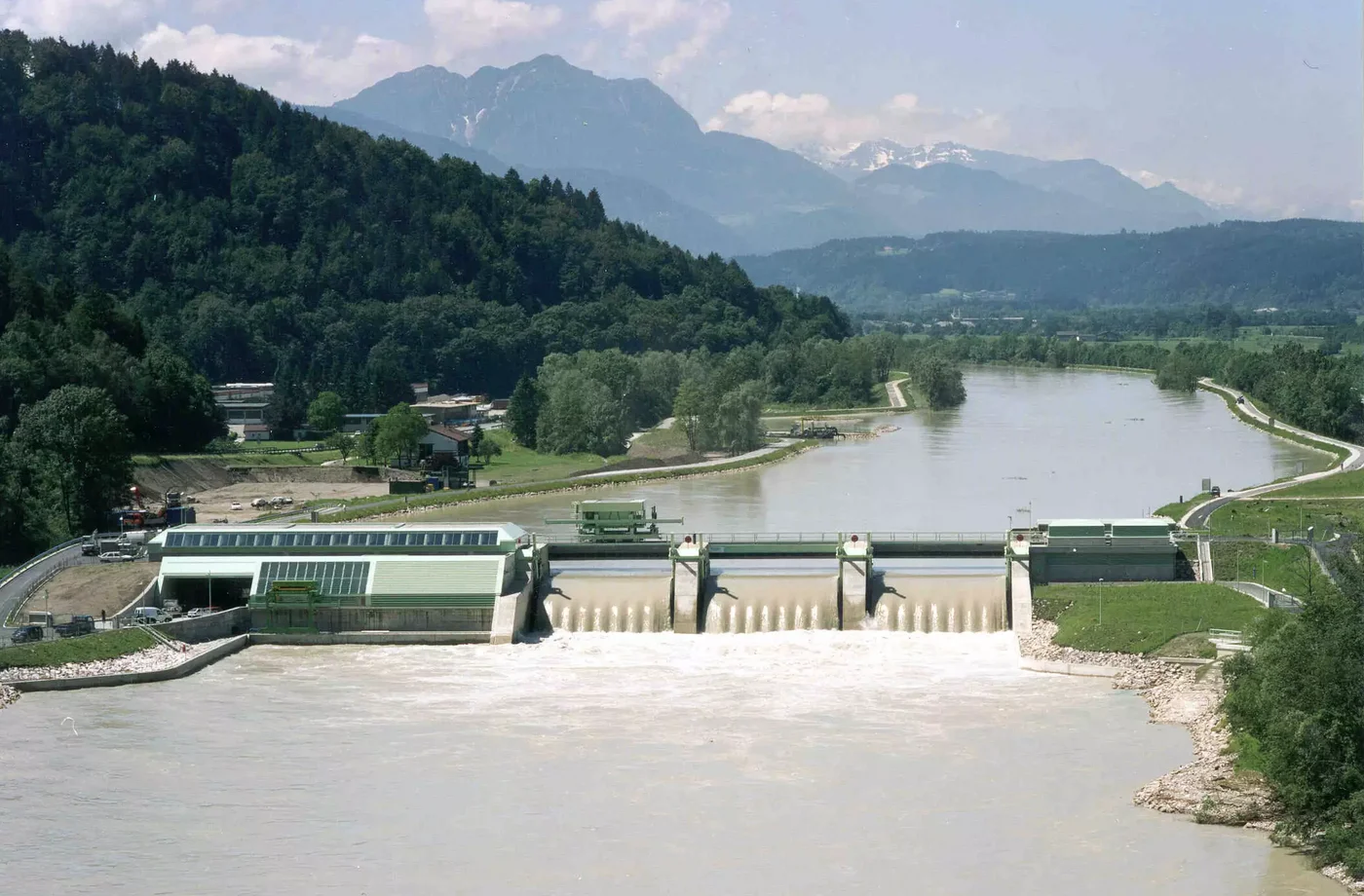Luftbild Kraftwerk Langkampfen