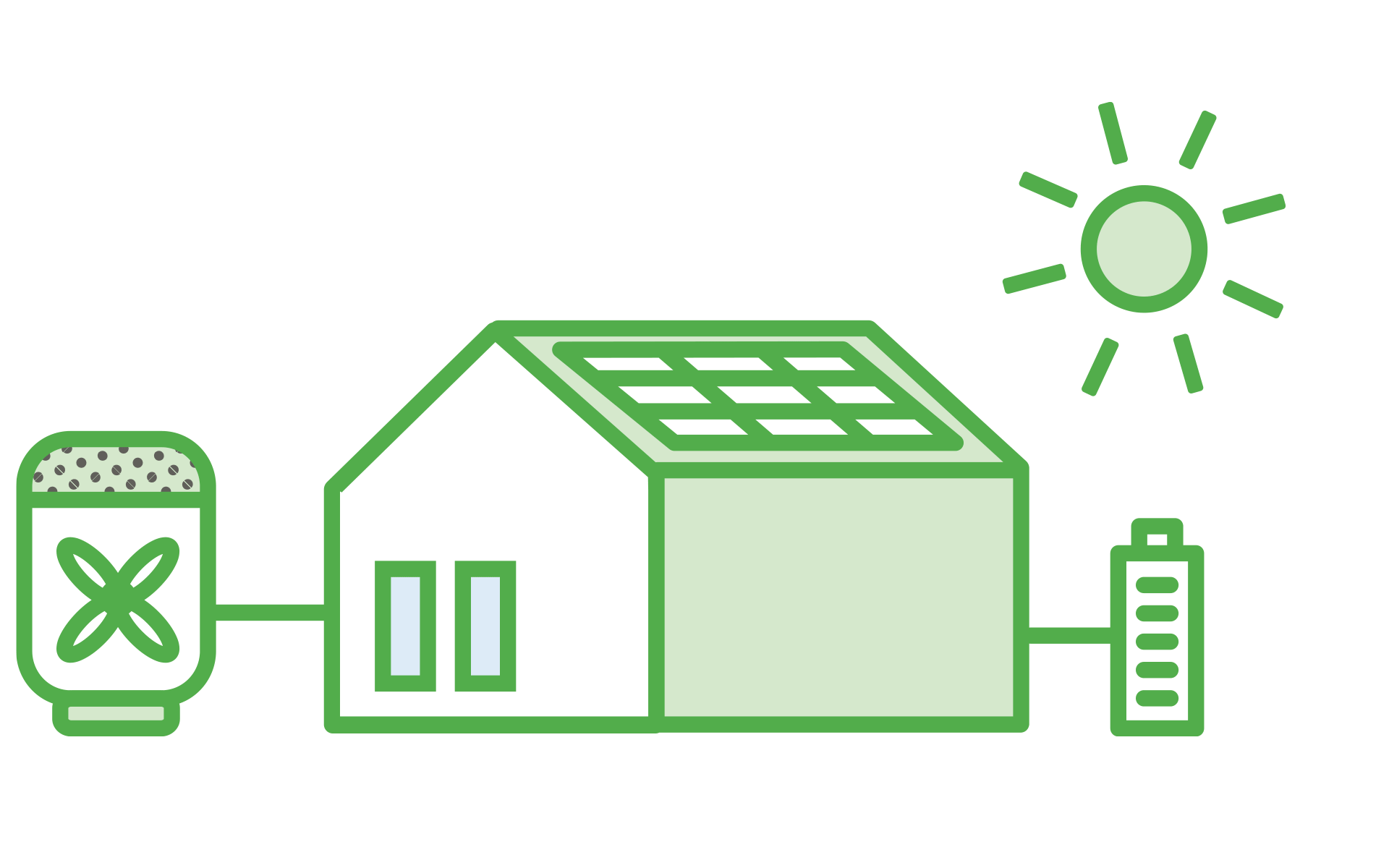Solaranlage auf dem Dach
